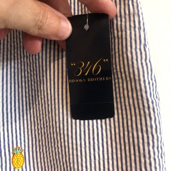 NWT 346 Brooks Brothers seer sucker short size 10 - Picture 7 of 11